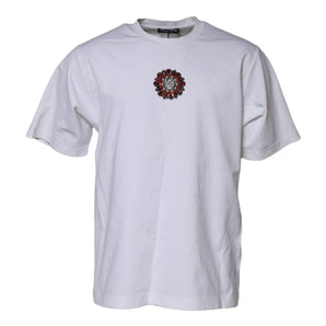 Camiseta blanca de manga corta con logo de Dolce &amp; Gabbana