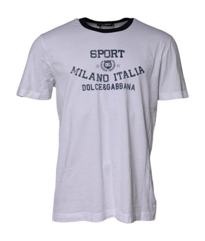 Dolce &amp; Gabbana White DG Logo Print Short Sleeve T-shirt