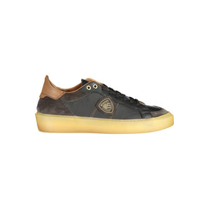 Zapatilla Blauer de piel negra para hombre