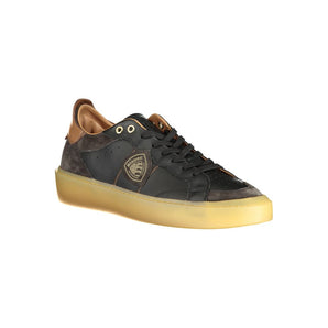 Zapatilla Blauer de piel negra para hombre