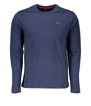 La Martina Regal Blue Crew Neck Embroidered Tee
