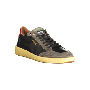 Zapatilla Blauer de piel negra para hombre