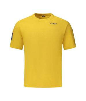 K-WAY Yellow Cotton Men T-Shirt