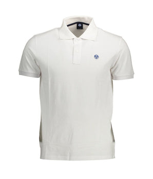 North Sails White Cotton Men Polo Shirt