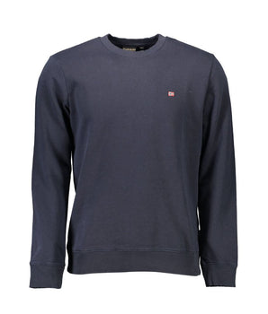 Napapijri Blue Cotton Men Sweater