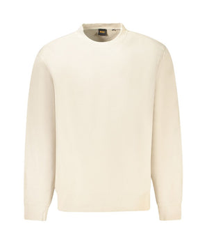 Hugo Boss Beige Cotton Men Sweater