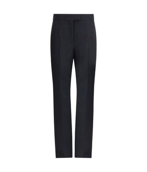 Ferragamo Black Viscose Casual Pants