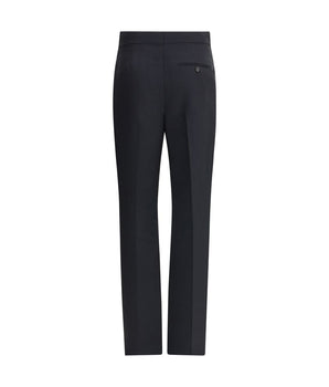 Ferragamo Black Viscose Casual Pants