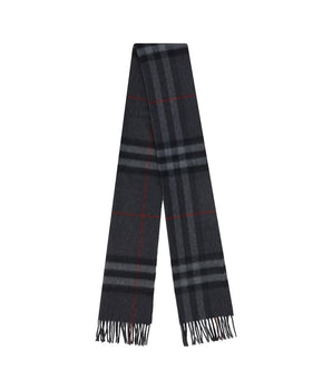Burberry Gray Cashmere Scarf