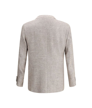 Brunello Cucinelli Light Brown Linen Blazer