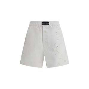 Marine Serre Linen Shorts