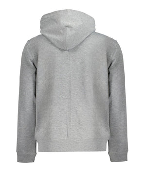 Calvin Klein Gray Recycled Polyester Men Hoodie