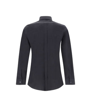 Dolce & Gabbana Black Elastane Dress Shirt