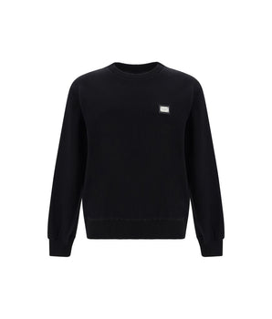 Dolce & Gabbana Black Cotton Sweatshirt