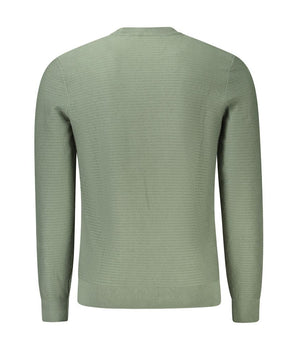 Hugo Boss Green Cotton Men Sweater