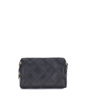 Tory Burch Black Calf Leather Bos Taurus Shoulder Bag