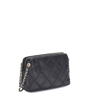 Tory Burch Black Calf Leather Bos Taurus Shoulder Bag