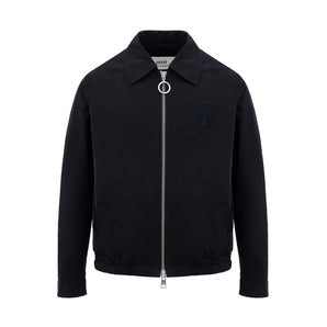 Ami Paris Black Polyester Jackets & Coat