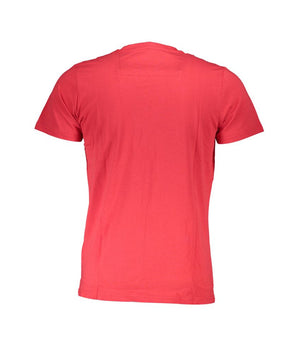 Cavalli Class Red Cotton Men T-Shirt
