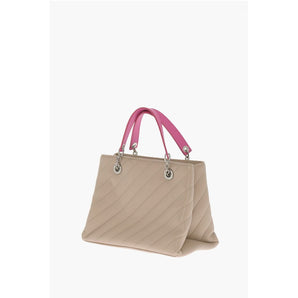 Off-White Quilted Leather JACKHAMMER Tote Bag with Contrasting Details