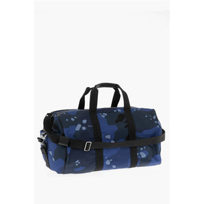 Off-White Camouflage Motif Travel Duffle Bag