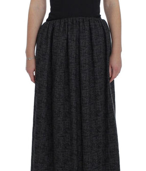 Dolce & Gabbana Elegant Black Full-Length Sheath Dress Dolce & Gabbana 