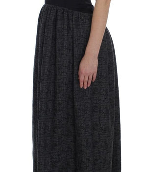 Dolce & Gabbana Elegant Black Full-Length Sheath Dress Dolce & Gabbana 