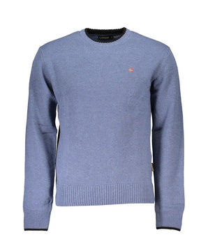 Napapijri Blue Fabric Men Sweater