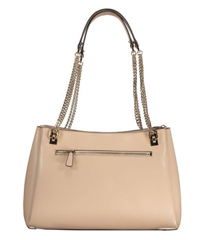 Guess Jeans Beige Polyethylene Handbag
