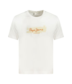Pepe Jeans White Cotton T-Shirt