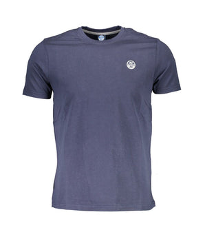 North Sails Blue Cotton Men T-Shirt