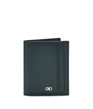 Ferragamo Black Lamb Ovis Aries Aries Wallet