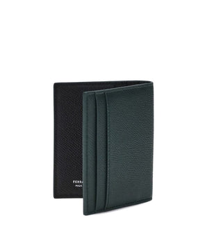 Ferragamo Black Lamb Ovis Aries Aries Wallet