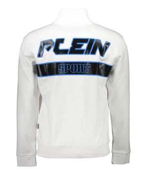 Plein Sport White Cotton Men Sweater