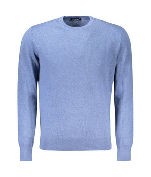 North Sails Blue Cotton Men Sweater