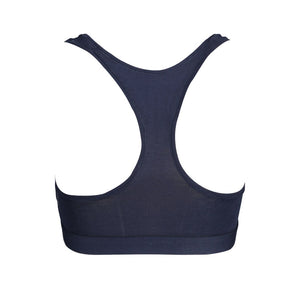 Sujetador deportivo Tommy Hilfiger de algodón azul para mujer