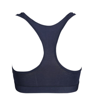 Sujetador deportivo Tommy Hilfiger de algodón azul para mujer