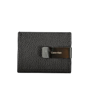 Calvin Klein Sleek Leather Card Holder with Money Clip