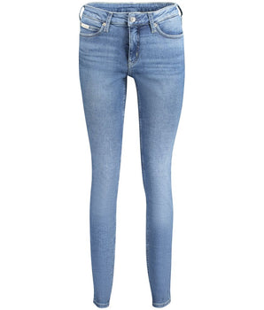 Calvin Klein Blue Cotton Women Jeans