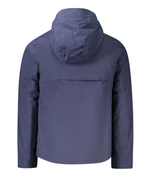 K-WAY Blue Polyester Men Jacket