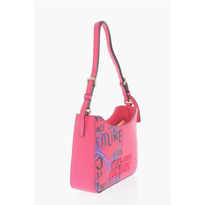 Versace JEANS COUTURE Baroque Motif Shoulder Bag with Embossed Logo