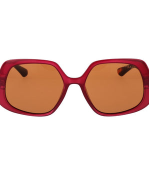Guess Burgundy Plastic Sunglasses