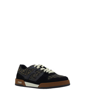 Fendi Multicolor Calf Leather Bos Taurus Low Top Sneakers