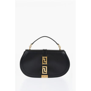 Versace Leather GRECA GODDES Saddle Bag with Golden Detail
