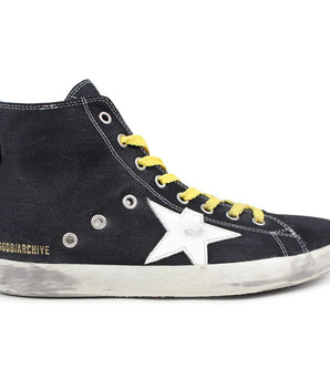 Golden Goose Black Canvas Sneakers