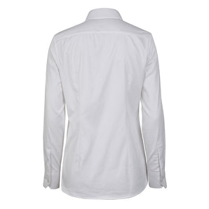 Camisa de mujer de algodón blanca hecha en Italia