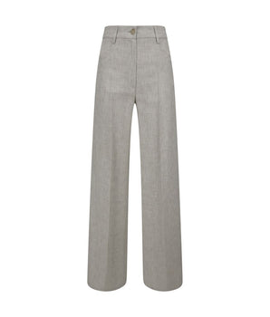 Forte_Forte Gray Viscose Casual Pants