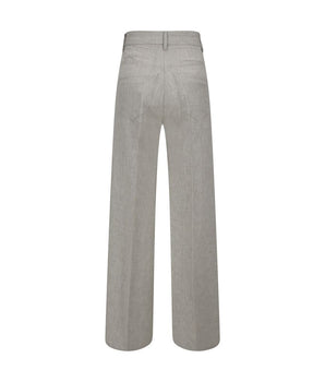 Forte_Forte Gray Viscose Casual Pants