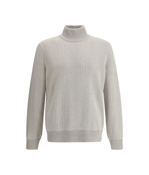 Brunello Cucinelli White Cashmere Cashmere Sweater