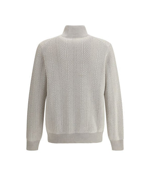 Brunello Cucinelli White Cashmere Cashmere Sweater